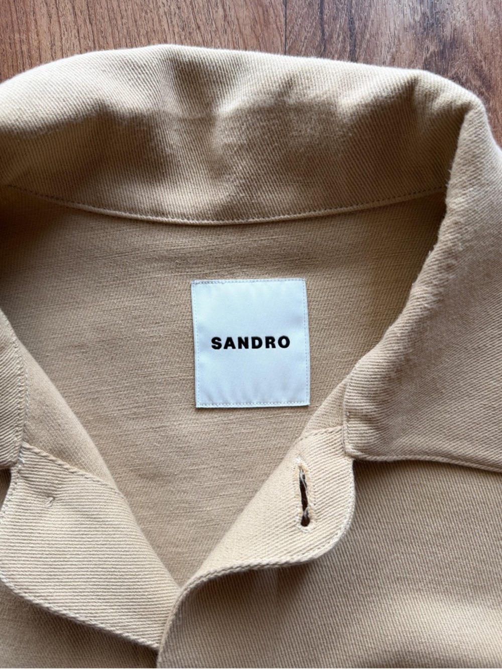 Sandro Twill Solid Worker Jacket - Picture 3 of 11